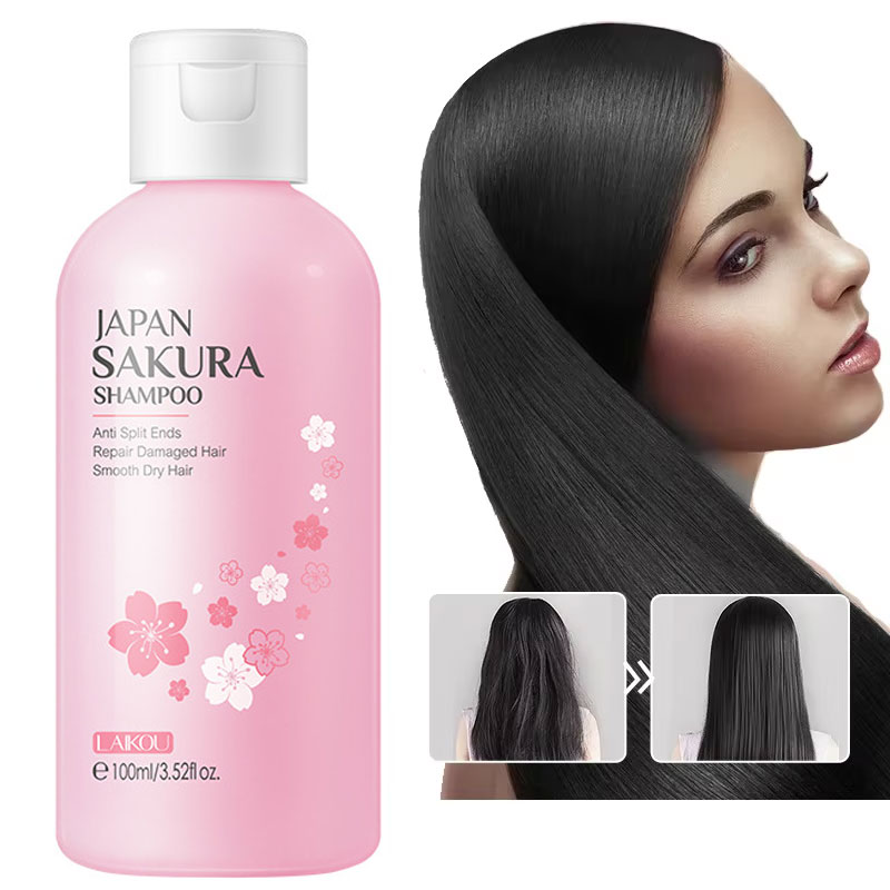 Hair Care Organic - LAIKOU japonya Sakura şampuan onarım hasarlı
