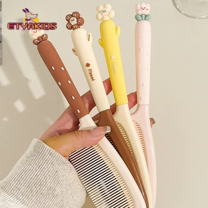 Hair Care Baby - Taşınabilir Çocuk Tarak Sevimli Çiçek Dekorasyon