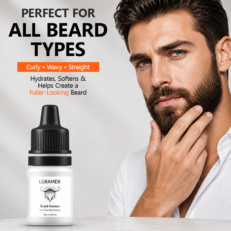 Hair Care Serum - Erkekler için Sakal Uzatma Serumu Yüzdeki