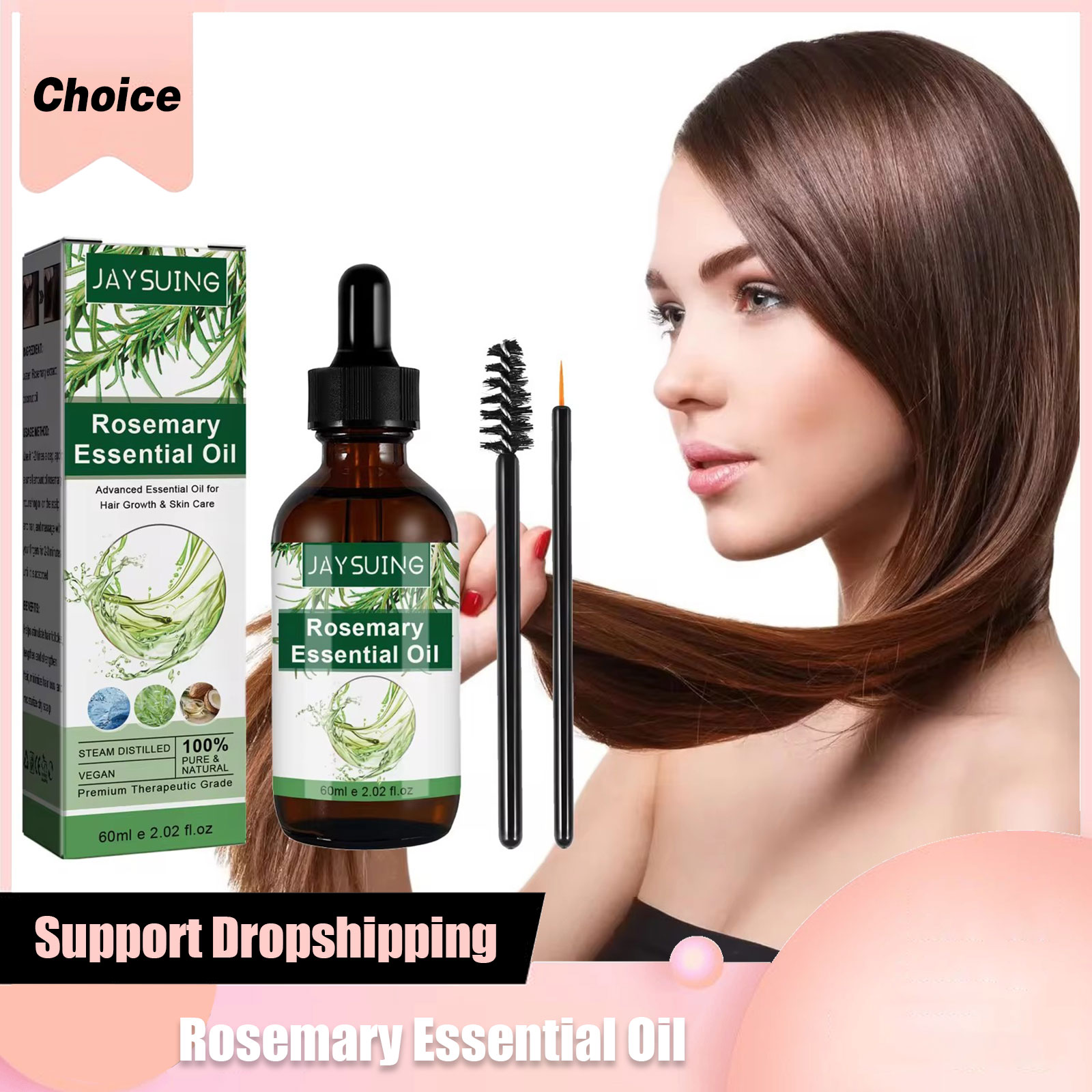 Hair Care Serum - Biberiye Esansiyel Yağı Saç Büyüme Saç