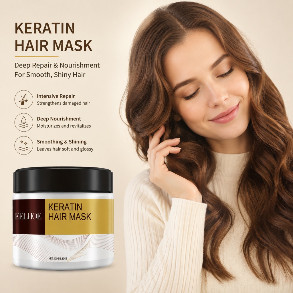 Hair Care Keratin - Keratin Saç Maskesi Argan Hindistan Cevizi
