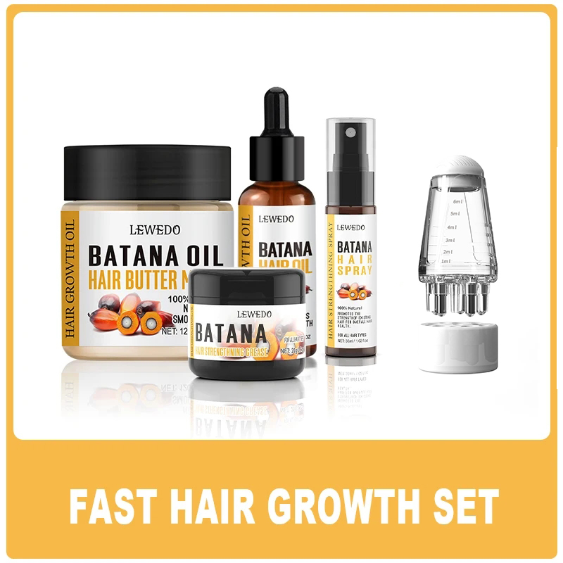 Hair Care Fragrance Essential Oil - LEWEDO Batana Yağı Saç Uzatma Seti