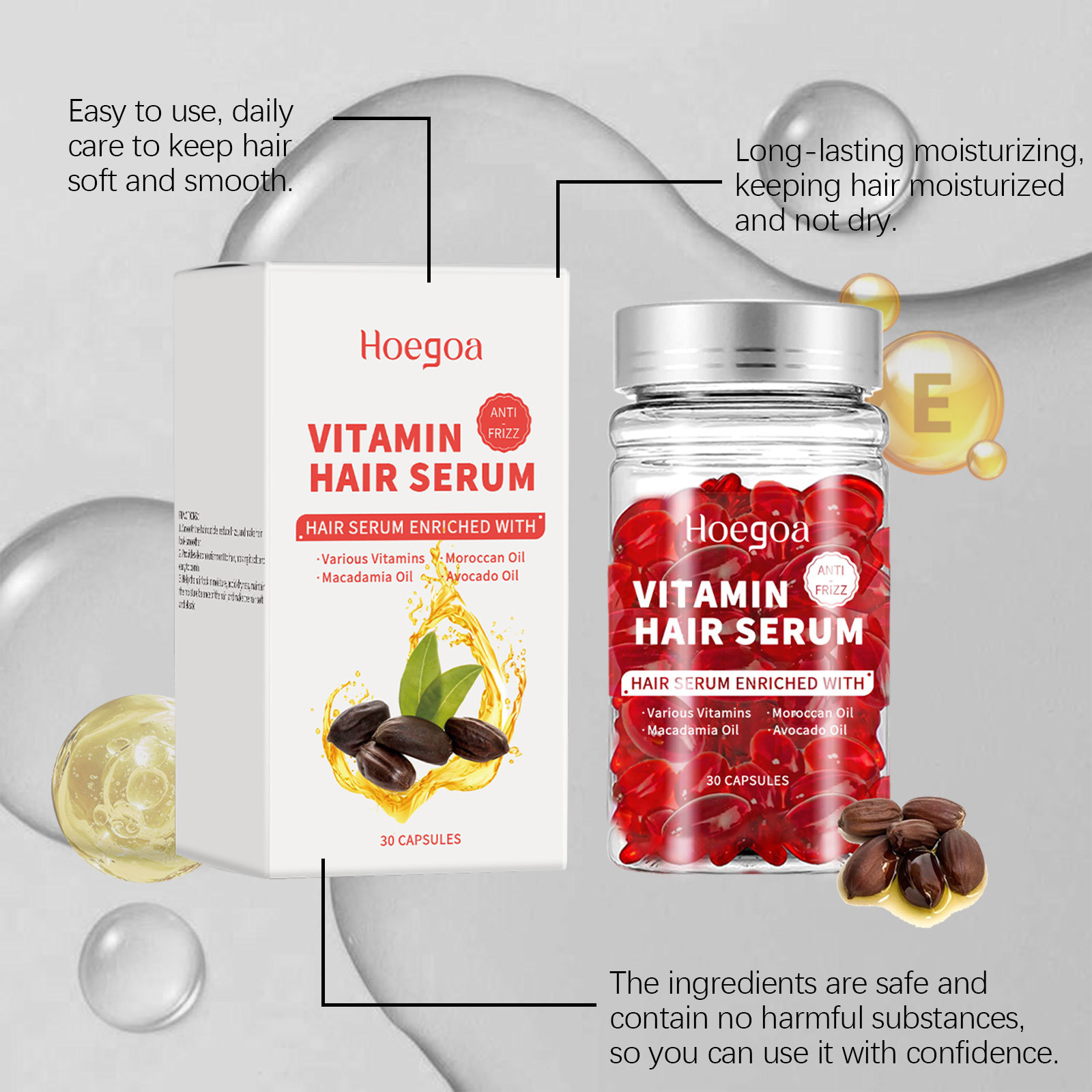 Hair Care Serum - Vitamin Saç Bakım Serumu Kapsülleri Yeniden