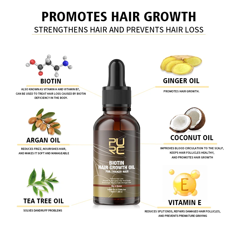 PURC Biotin Saç Yağı Saç Büyüm - Hair Care Fragrance Essential Oil incelemesi ve fiyatı