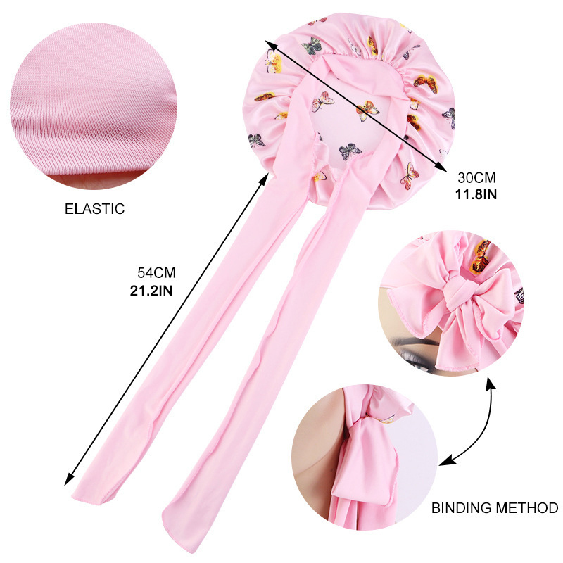 Yeni Çiçek Desenli İpek Uyku B - Satin Hair Bonnet incelemesi ve fiyatı
