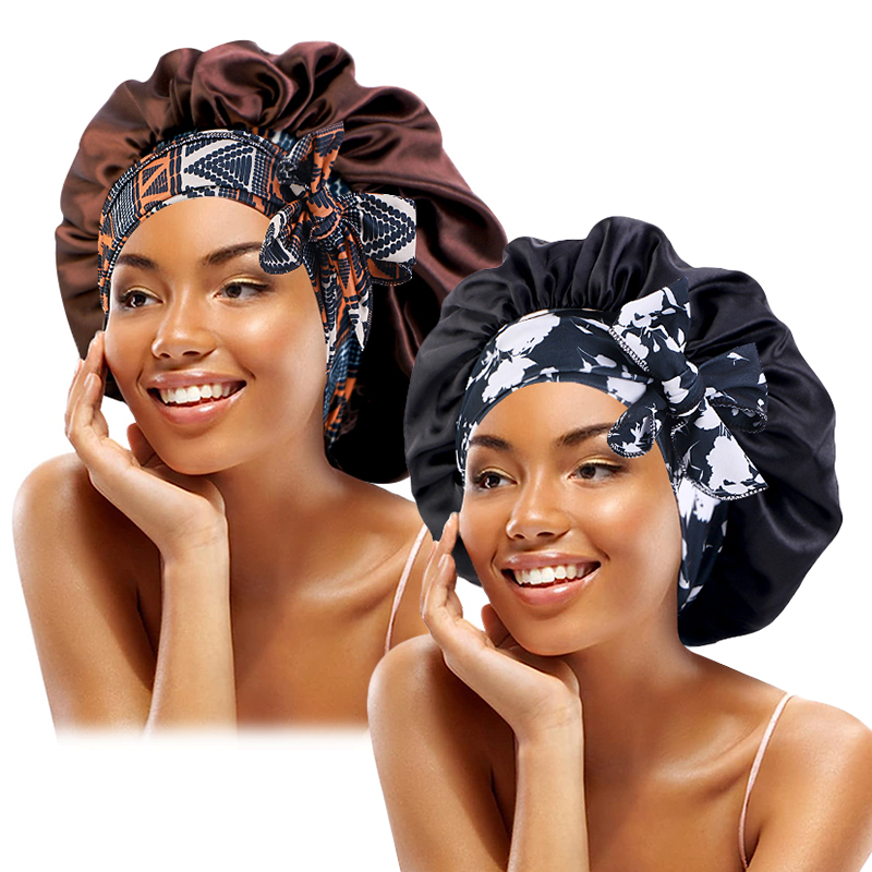 2 adet/grup Boho Baskılı Kafa  - Satin Hair Bonnet incelemesi ve fiyatı