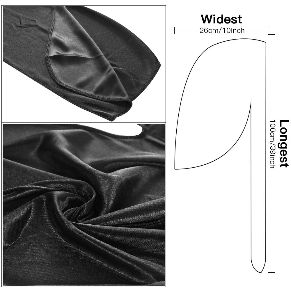 Siyah Saten İpeksi Durag Uzun  - Satin Hair Bonnet incelemesi ve fiyatı